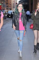 BELLA THORNE Out and About in New York 04/17/2017
