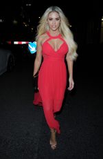 BIANCA GASCOIGNE Arrives at STK Restaurant in London 04/13/2017