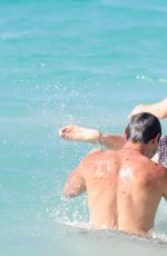 BILLIE LOURD and Taylor Lautner at a Beach in St. Barts 04/09/2017