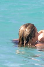 BILLIE LOURD and Taylor Lautner at a Beach in St. Barts 04/09/2017