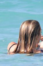 BILLIE LOURD and Taylor Lautner at a Beach in St. Barts 04/09/2017