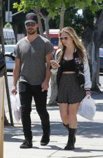 BILLIE LOURD and Taylor Lautner Out Shopping in Los Angeles 04/19/2017