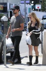 BILLIE LOURD and Taylor Lautner Out Shopping in Los Angeles 04/19/2017