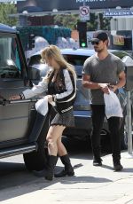 BILLIE LOURD and Taylor Lautner Out Shopping in Los Angeles 04/19/2017