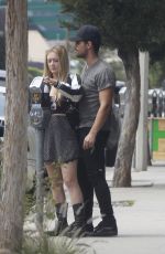 BILLIE LOURD and Taylor Lautner Out Shopping in Los Angeles 04/19/2017