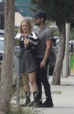 BILLIE LOURD and Taylor Lautner Out Shopping in Los Angeles 04/19/2017