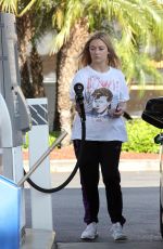 BILLIE LOURD at a Gas Station in Hollywood 04/10/2017