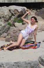BLANCA BLANCO on the Set of a Photoshoot in Malibu 04/09/2017