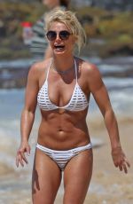 BRITNEY SPEARS in Bikini on the Beach in Hawaii 04/10/2017