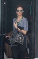 BRITTANY SNOW Leaves Pilates Class in Los Angeles 04/25/2017