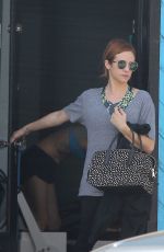 BRITTANY SNOW Leaves Pilates Class in Los Angeles 04/25/2017