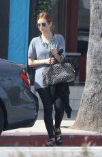 BRITTANY SNOW Leaves Pilates Class in Los Angeles 04/25/2017