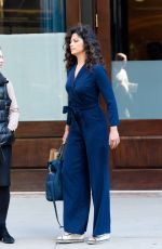 CAMILA ALVES in Pant Suit Out in New York 04/05/2017