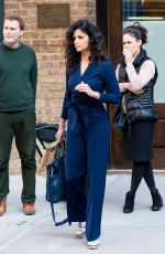 CAMILA ALVES in Pant Suit Out in New York 04/05/2017
