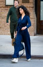 CAMILA ALVES in Pant Suit Out in New York 04/05/2017