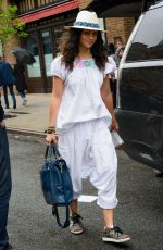 CAMILA ALVES Leaves Her Hotel in New York 04/26/2017