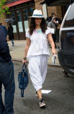 CAMILA ALVES Leaves Her Hotel in New York 04/26/2017