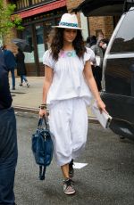 CAMILA ALVES Leaves Her Hotel in New York 04/26/2017