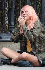 CARA DELEVINGNE and Jaden Smith on the Set of Life in a Year in Toronto 04/20/2017