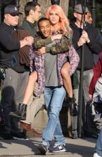 CARA DELEVINGNE and Jaden Smith on the Set of Life in a Year in Toronto 04/20/2017