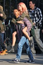 CARA DELEVINGNE and Jaden Smith on the Set of Life in a Year in Toronto 04/20/2017