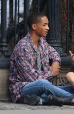 CARA DELEVINGNE and Jaden Smith on the Set of Life in a Year in Toronto 04/20/2017