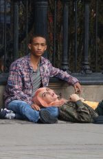 CARA DELEVINGNE and Jaden Smith on the Set of Life in a Year in Toronto 04/20/2017