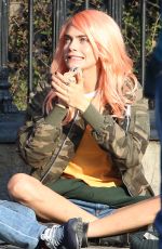 CARA DELEVINGNE and Jaden Smith on the Set of Life in a Year in Toronto 04/20/2017