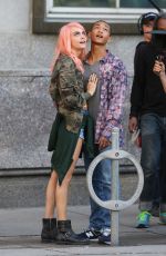 CARA DELEVINGNE and Jaden Smith on the Set of Life in a Year in Toronto 04/20/2017