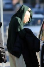 CARA DELEVINGNE with a Shaved Head on the Set of Life in a Year in Toronto 04/24/2017