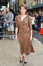 CARRIE COON Arrives at AOL Studios in New York 04/13/2017