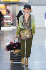 CATHERINE ZETA JONES Arrives at JFK Airport in New York 04/14/2017