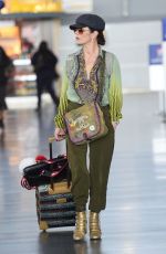 CATHERINE ZETA JONES Arrives at JFK Airport in New York 04/14/2017