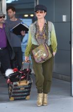 CATHERINE ZETA JONES Arrives at JFK Airport in New York 04/14/2017