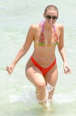 CHANTEL JEFFRIES and YESJULZDJ in Bikinis on the Beach in Miami 04/25/2017
