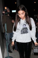 CHANTEL JEFFRIES Out for Dinner in West Hollywood 04/18/2017