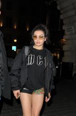 CHARLI XCX Arrives at Various Artists Management Party in London 04/20/2017