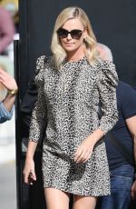 CHARLIZE THERON Arrives at Jimmy Kimmel Live in Los Angeles 04/13/2017
