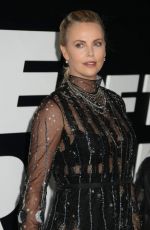 CHARLIZE THERON at The Fate of the Furious Premiere in New York 04/08/2017