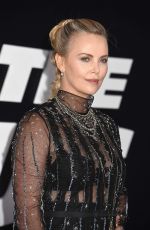 CHARLIZE THERON at The Fate of the Furious Premiere in New York 04/08/2017