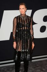 CHARLIZE THERON at The Fate of the Furious Premiere in New York 04/08/2017