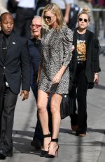 CHARLIZE THERON Leaves Jimmy Kimmel Live in Hollywood 04/13/2017