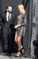 CHARLIZE THERON Leaves Jimmy Kimmel Live in Hollywood 04/13/2017