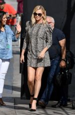 CHARLIZE THERON Leaves Jimmy Kimmel Live in Hollywood 04/13/2017