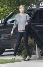 CHARLIZE THERON Out and About in Los Angeles 04/24/2017