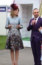 CHARLOTTE HAWKINS at Grand National Ladies Day at Aintree in Merseyside 04/07/2017