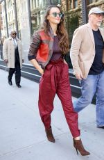 CHARLOTTE LE BON Out and About in New York 04/18/2017