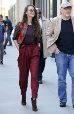 CHARLOTTE LE BON Out and About in New York 04/18/2017