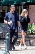 CHARLOTTE MCKINNEY and Ben Robson Out for Coffee in Malibu 04/09/2017