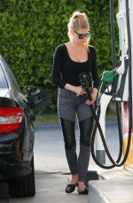CHARLOTTE MCKINNEY at a Gas Station in Los Angeles 04/06/2017